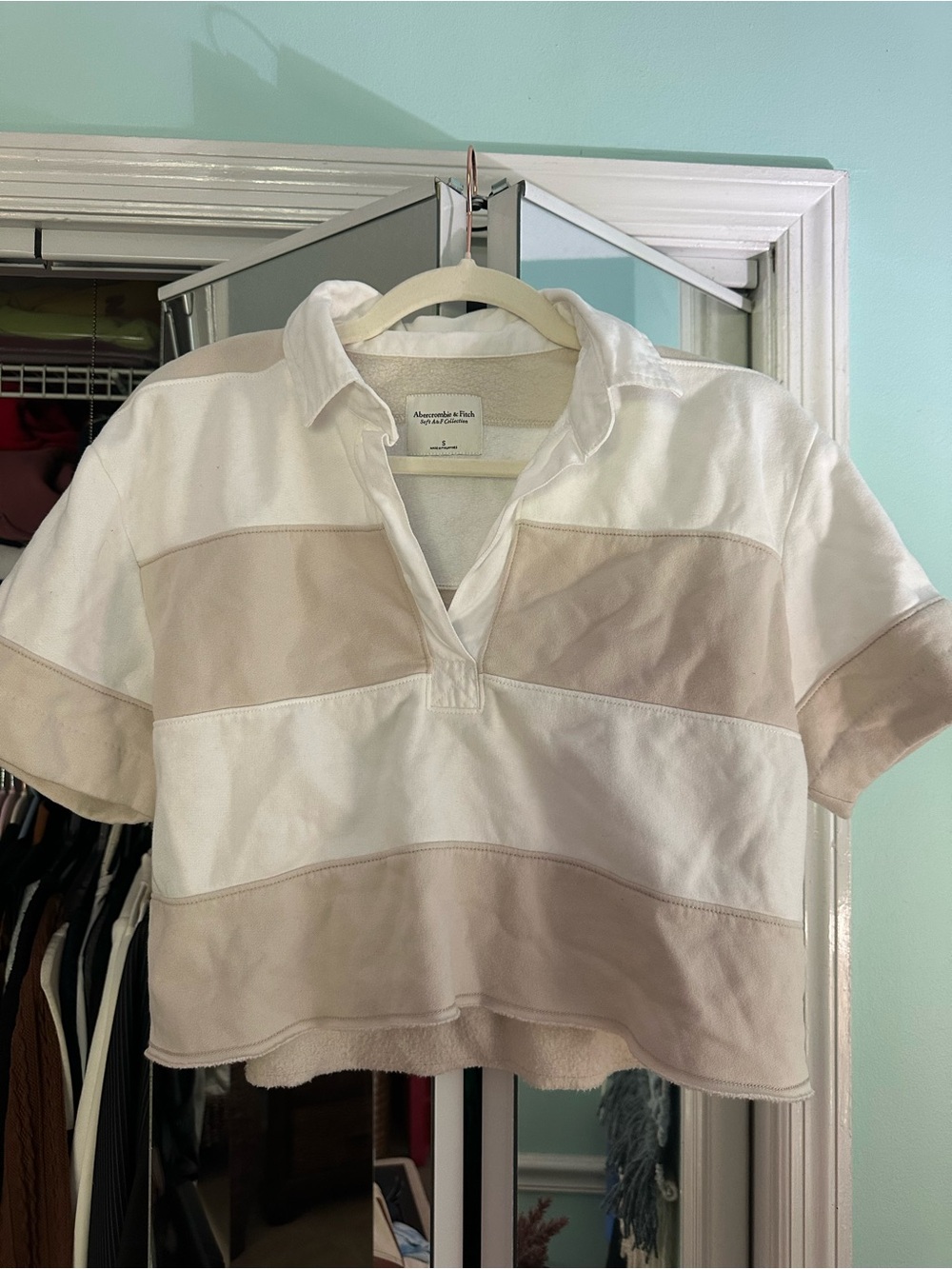 Abercrombie Color Block Short Sleeve Top